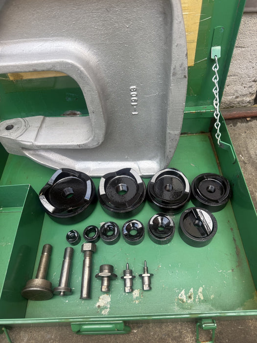 Greenlee 1732 C-Frame Knockout Punch Driver Accessories 1/2" to 4" Dies