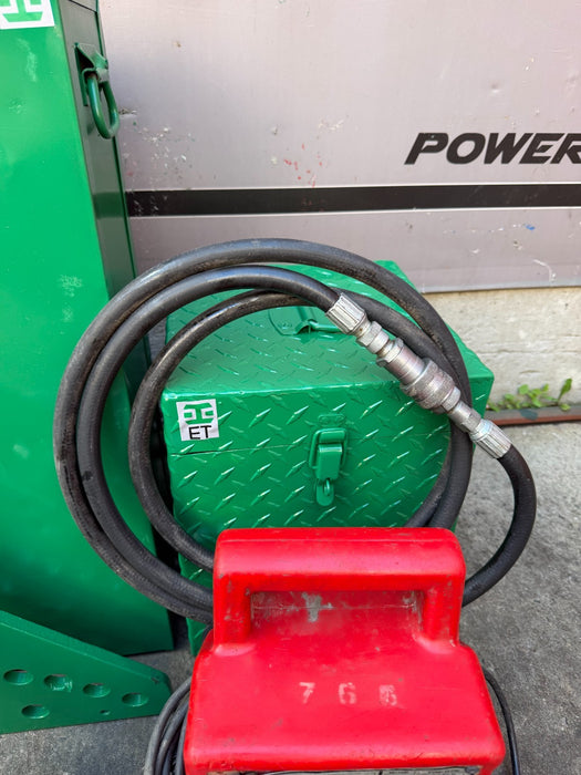 Greenlee 777 Hydraulic Pipe Bender 1-1/4"-4" Rigid w/ Electric Pump