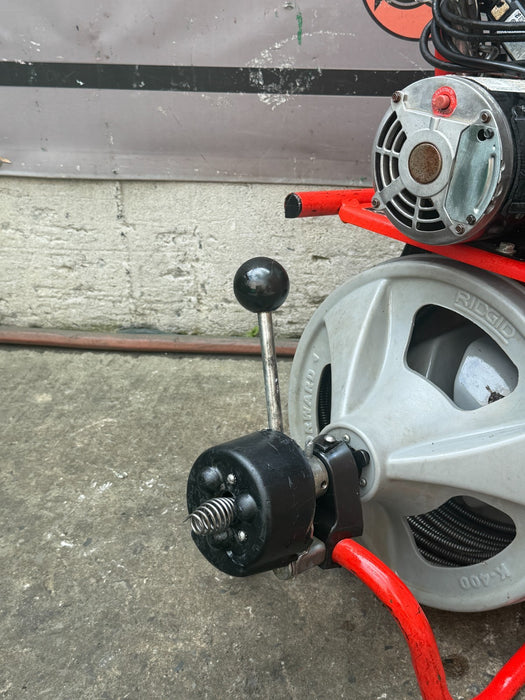 RIDGID K-400 Drain Cleaning Snake Auger Drum Machine C-32IW 3/8" x 75ft Cable #2