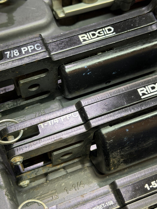 Ridgid RP210 Press Frame Press Tool W/ Battery, 5 Frames, Tool , Case Etc.  NICE
