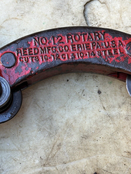 Reed #12 Rotary Cutter Hinged Pipe Cutter 10 to 12 inch  Works Great BG4