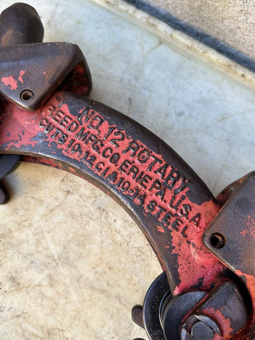 Reed #12 Rotary Cutter Hinged Pipe Cutter 10 to 12 inch  Works Great BG5
