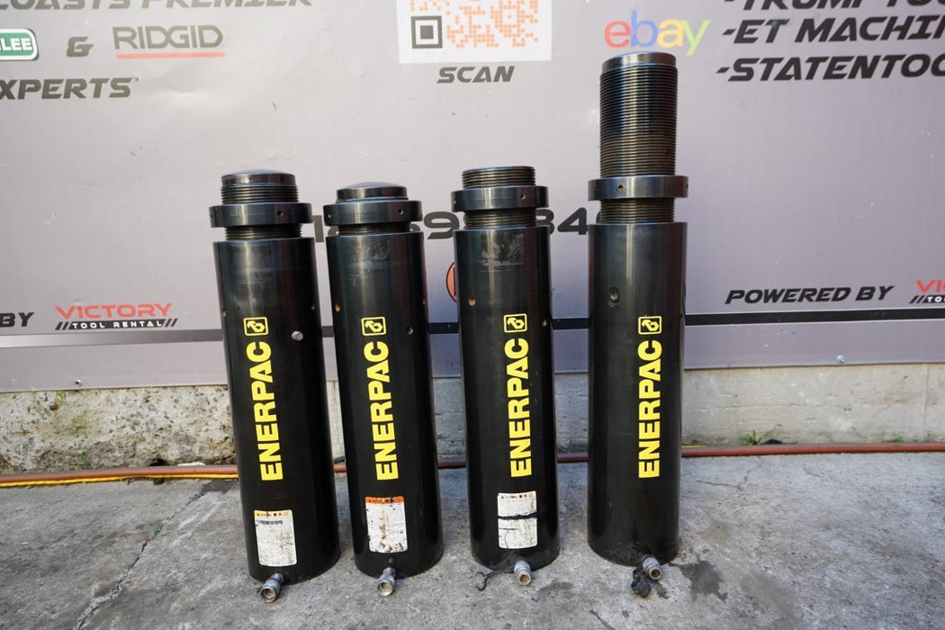 Enerpac 150 ton 18 inch Stroke Hydraulic Cylinders.  Set of 4.  Great Shape.