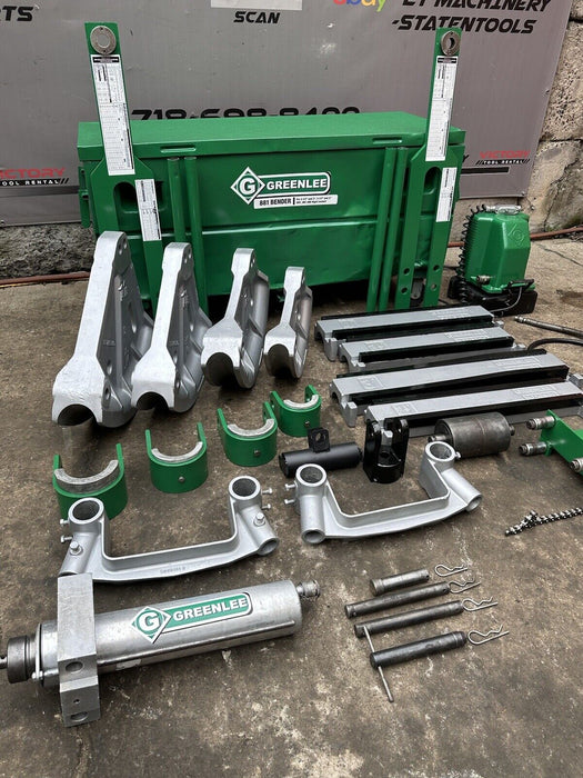 Greenlee 881 2 1/2” to 4”  EMT IMC Rigid Conduit Pipe Bender + Table + 980 Pump