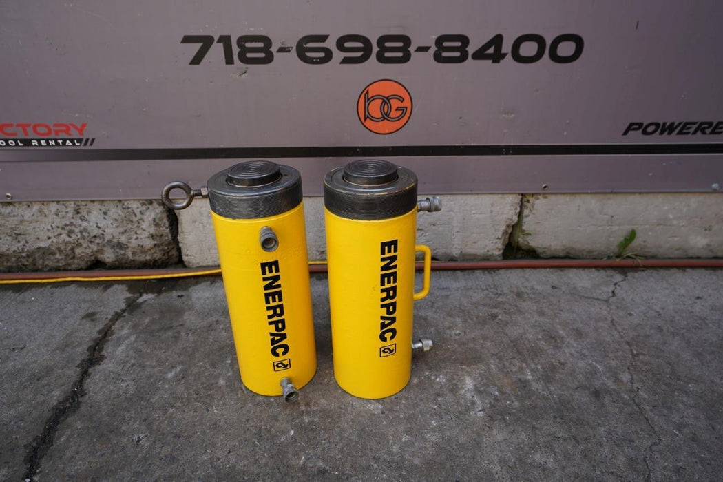 Enerpac 150 ton Cylinders 13 inch stroke Double Acting Set of 2.  Nice  Set #3