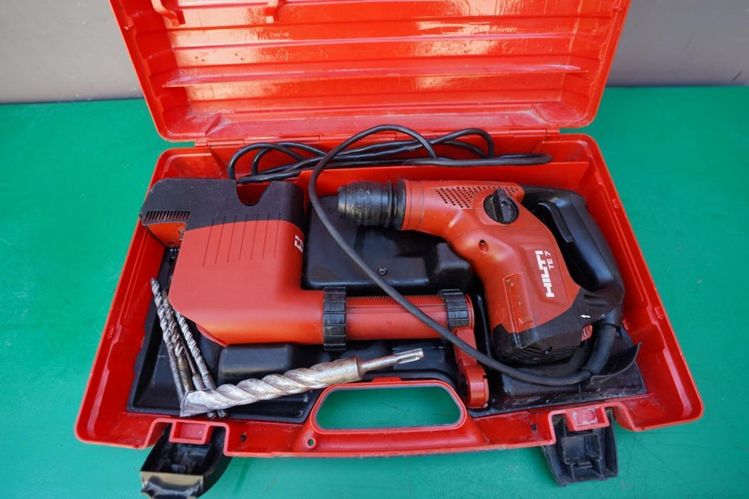 Hilti TE-7 Rotary Hammer Drill Chipping with Vacuum Works Great