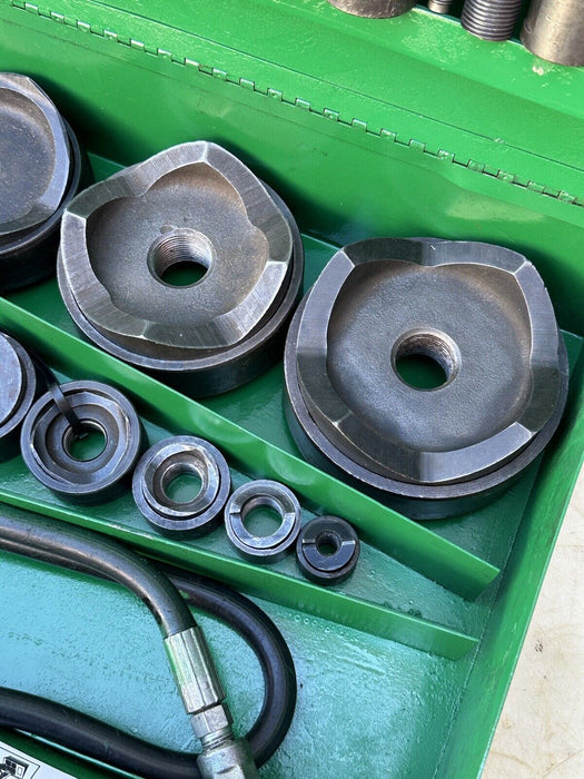 Greenlee 7310 1/2 to 4 inch Hydraulic Knock Out Punch & Die Set Nice   5/29 #3