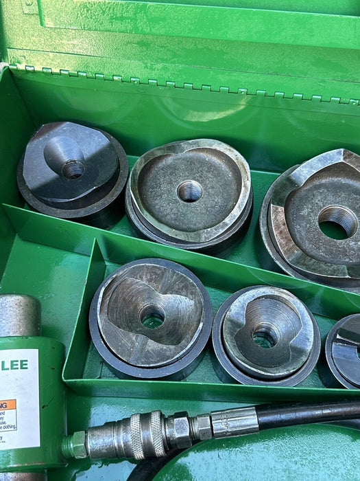 Greenlee 7310 1/2 to 4 inch Hydraulic Knock Out Punch & Die Set Nice   5/29 #4