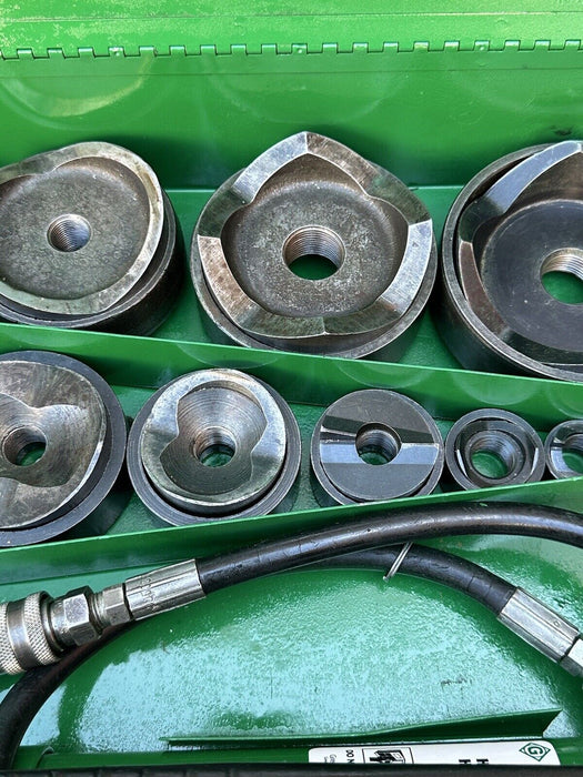 Greenlee 7310 1/2 to 4 inch Hydraulic Knock Out Punch & Die Set Nice   5/29 #4