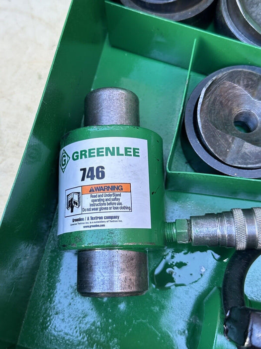 Greenlee 7310 1/2 to 4 inch Hydraulic Knock Out Punch & Die Set Nice   5/29 #4