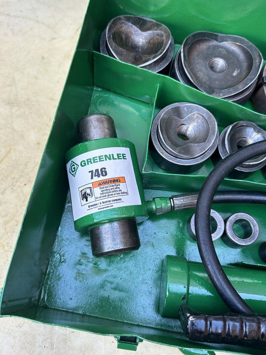 Greenlee 7310 1/2 to 4 inch Hydraulic Knock Out Punch & Die Set Nice   5/29 #5