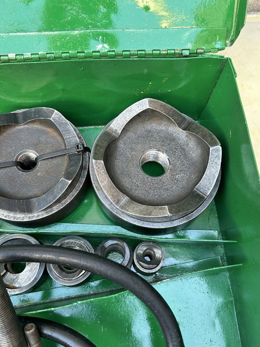 Greenlee 7310 1/2 to 4 inch Hydraulic Knock Out Punch & Die Set Nice   5/29 #5