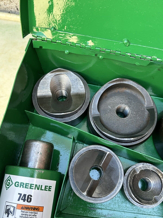 Greenlee 7310 1/2 to 4 inch Hydraulic Knock Out Punch & Die Set Nice   5/29 #6