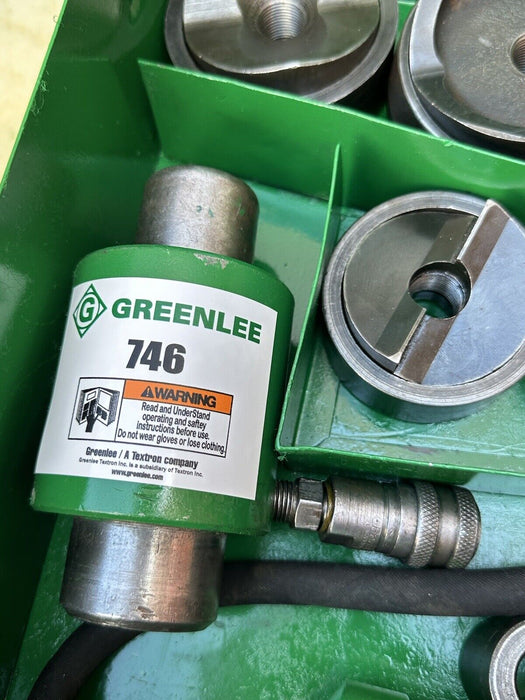 Greenlee 7310 1/2 to 4 inch Hydraulic Knock Out Punch & Die Set Nice   5/29 #6