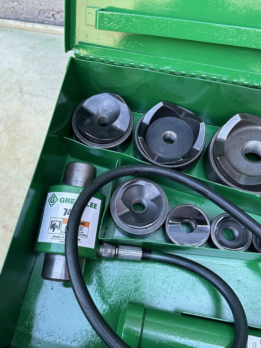 Greenlee 7310 1/2 to 4 inch Hydraulic Knock Out Punch & Die Set Nice   5/29 #9