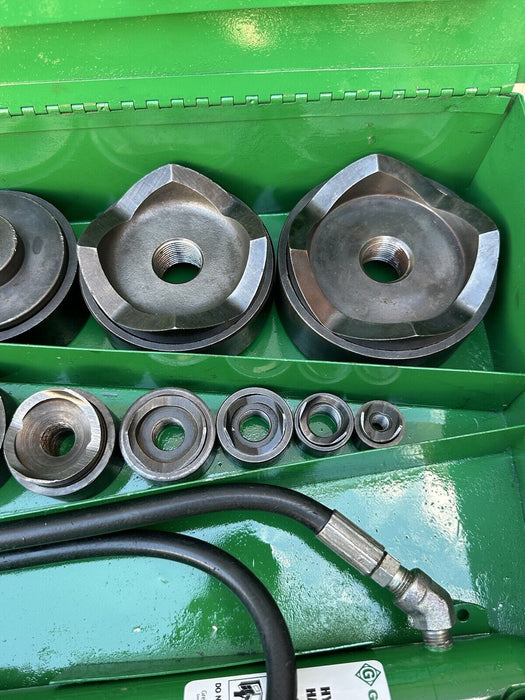 Greenlee 7310 1/2 to 4 inch Hydraulic Knock Out Punch & Die Set Nice   5/29 #10