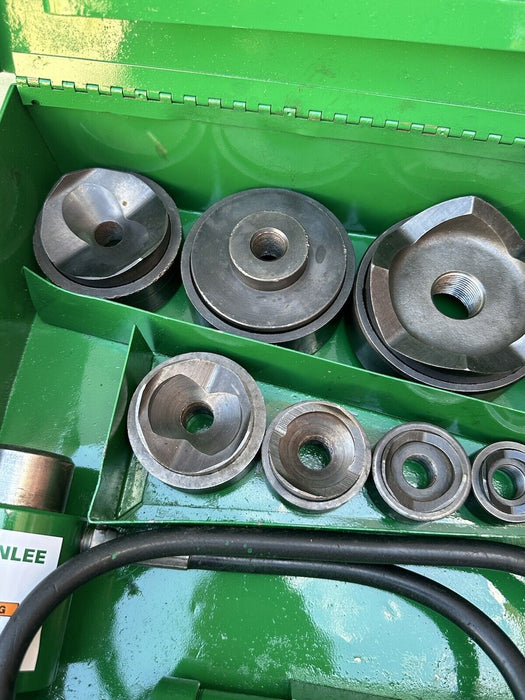 Greenlee 7310 1/2 to 4 inch Hydraulic Knock Out Punch & Die Set Nice   5/29 #10