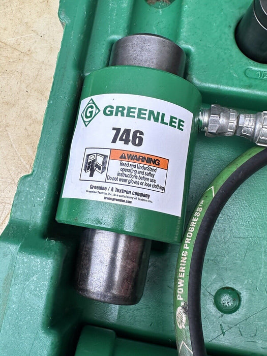 GREENLEE 7310 SB 11-Ton Hydraulic Knockout KO Punch & Die Set 1/2 to 4"  6/5 #7