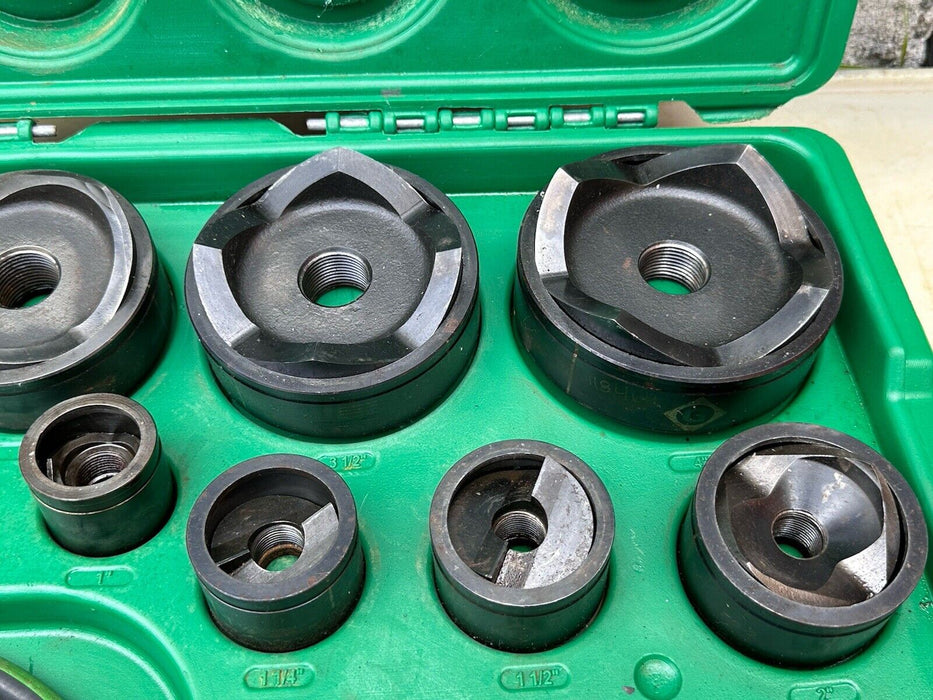 GREENLEE 7310 SB 11-Ton Hydraulic Knockout KO Punch & Die Set 1/2 to 4"  6/5 #7