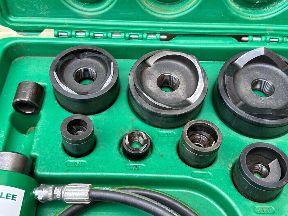 GREENLEE 7310 SB 11-Ton Hydraulic Knockout KO Punch & Die Set 1/2 to 4"  6/5 #7