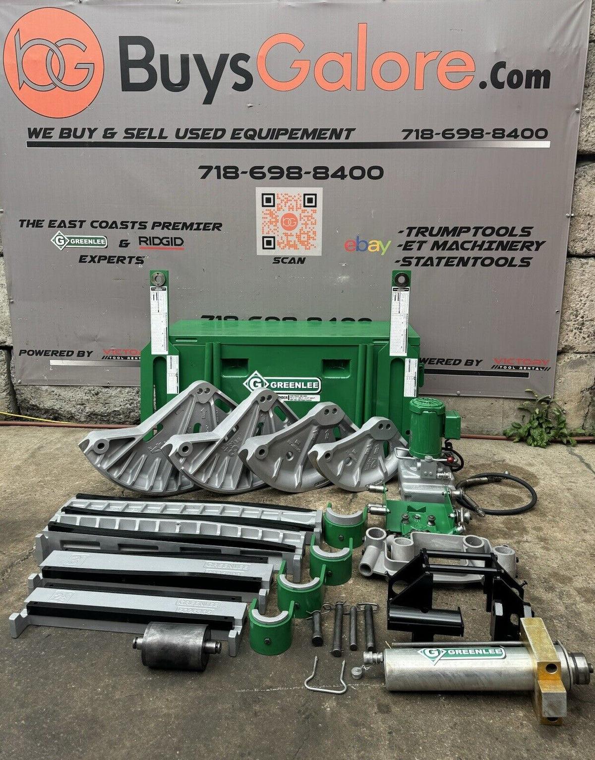 Greenlee 881CT Cam Track 2 1/2 to 4 EMT Rigid IMC Bender - Table