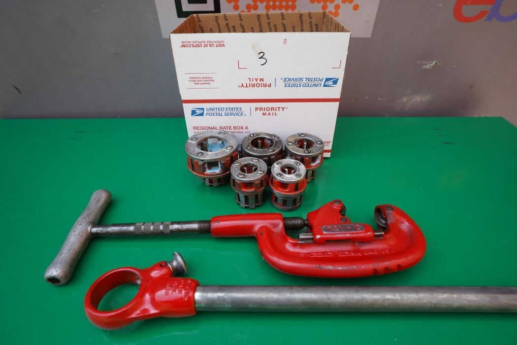 Ridgid 00-R Pipe Threader Die Set 1/4 to 1 Inch Pipe Cutter Great Shape #3