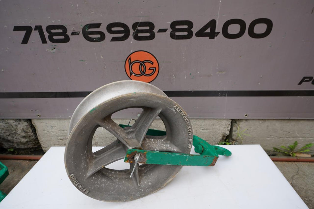 Greenlee 8018 8000 lbs Sheave 18 inch for Tugger Puller Great Shape  #3