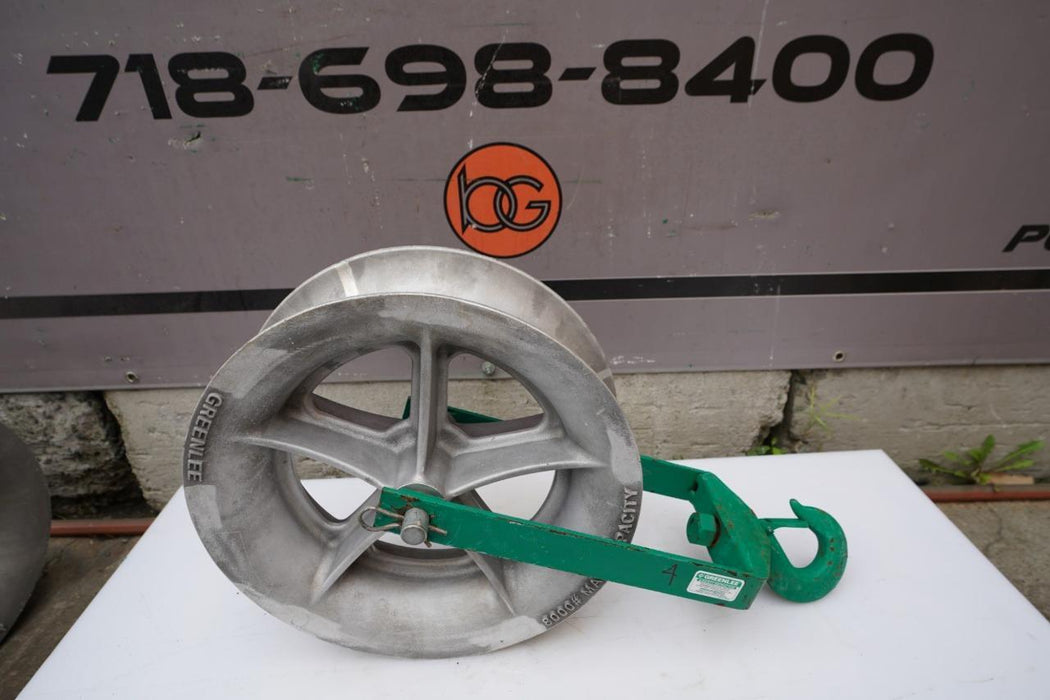 Greenlee 8018 8000 lbs Sheave 18 inch for Tugger Puller Great Shape  #4