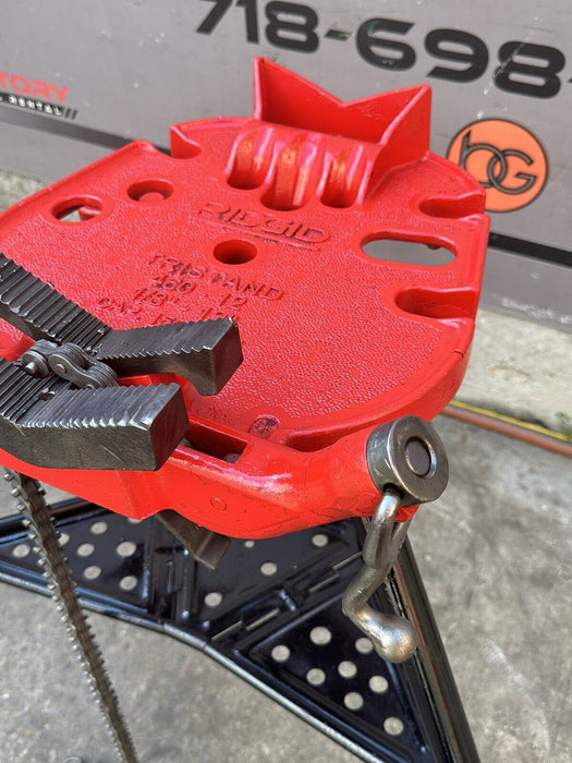 Ridgid Tristand® 460-12 Portable Tripod Chain Vise 1/8 - 12” Capacity Nice #7