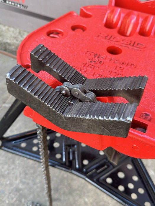 Ridgid Tristand® 460-12 Portable Tripod Chain Vise 1/8 - 12” Capacity Nice #7