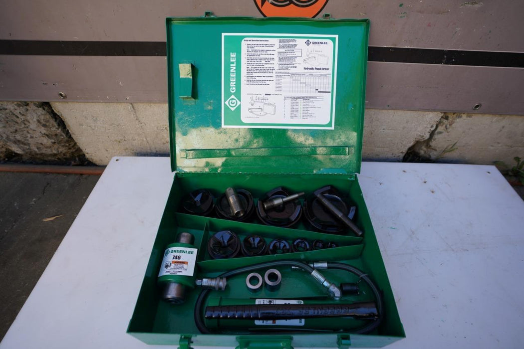 Greenlee 7310 1/2 to 4 inch Hydraulic Knock Out Punch and Die Set #2