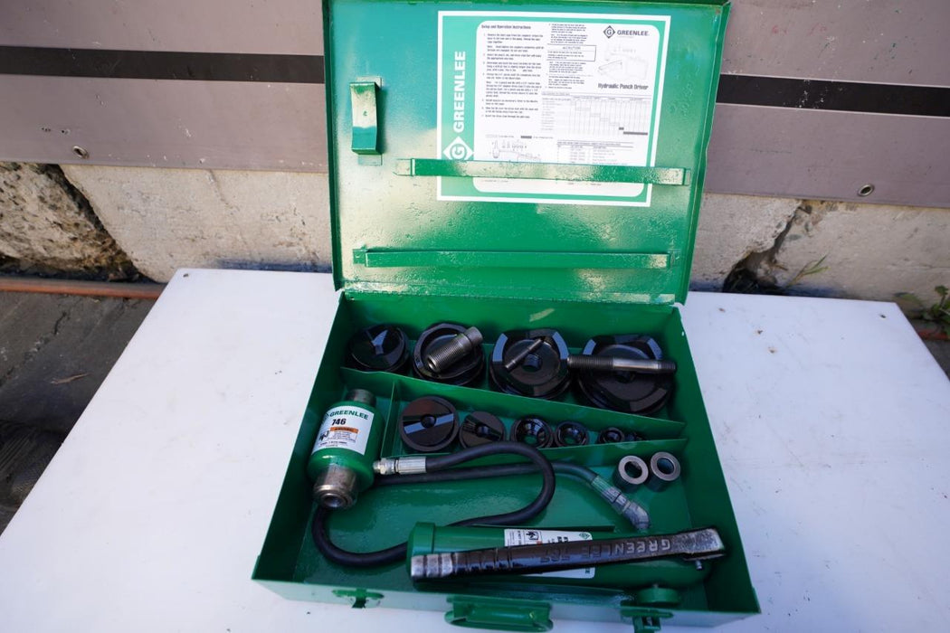 Greenlee 7310 1/2 to 4 inch Hydraulic Knock Out Punch and Die Set #3