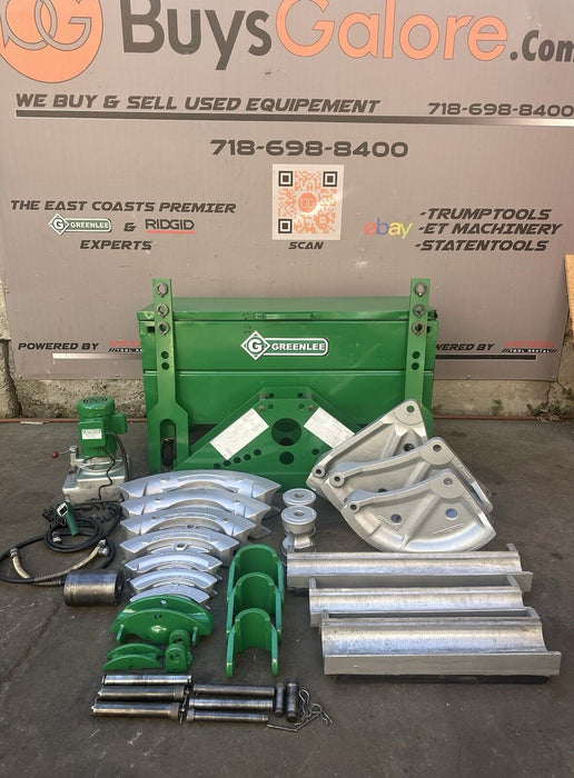 Greenlee 885TE 2-1/2, 3, 4 inch EMT Pipe Bender & 885 Rigid 1-1/4 to 5” Warranty