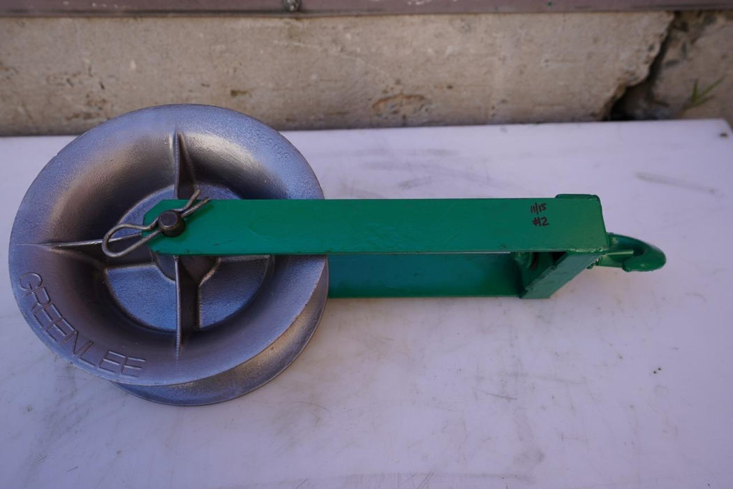 Greenlee Cable Sheave 4000 lbs 12 inch for Tugger Puller. Nice Shape.  #2