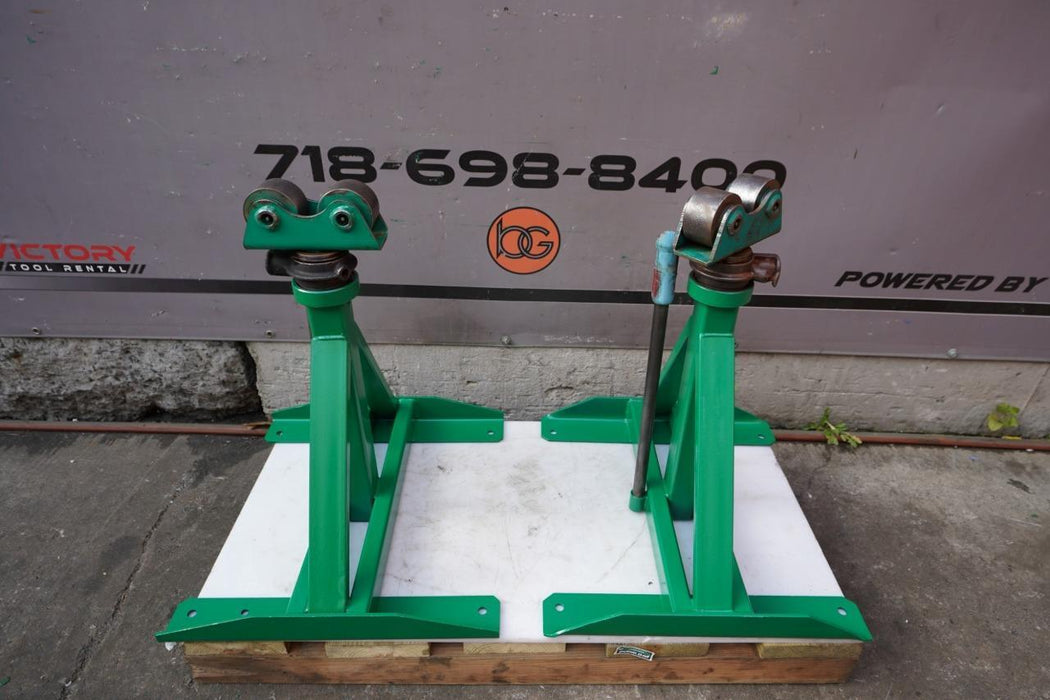 Greenlee Model 686 Ratcheting Reel Stand, 28 To 46 5/8 In Hight