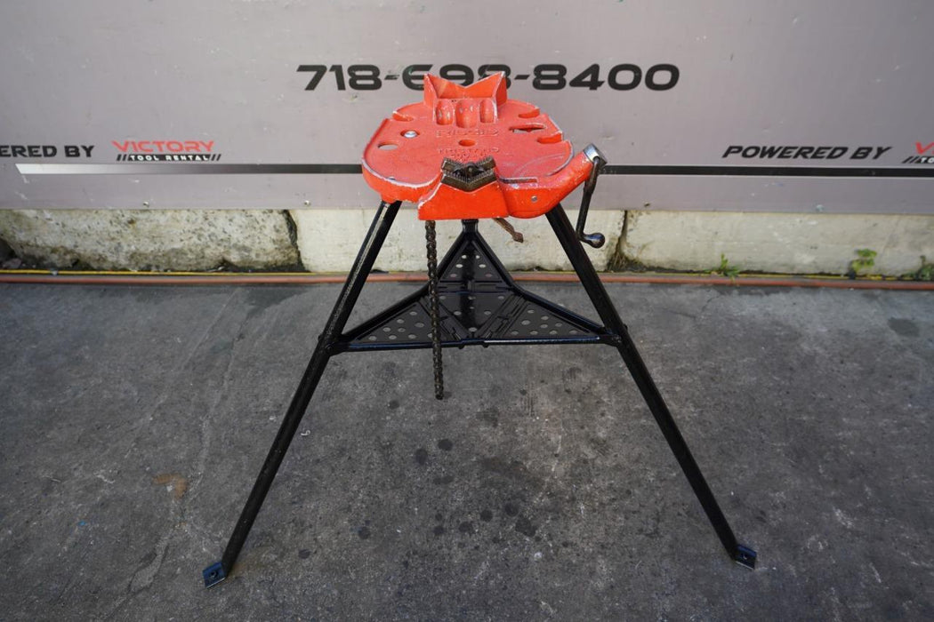 Ridgid 460 Pipe Vise Tripod Tri Stand.  Up to 6 inches. Nice Shape.  #3