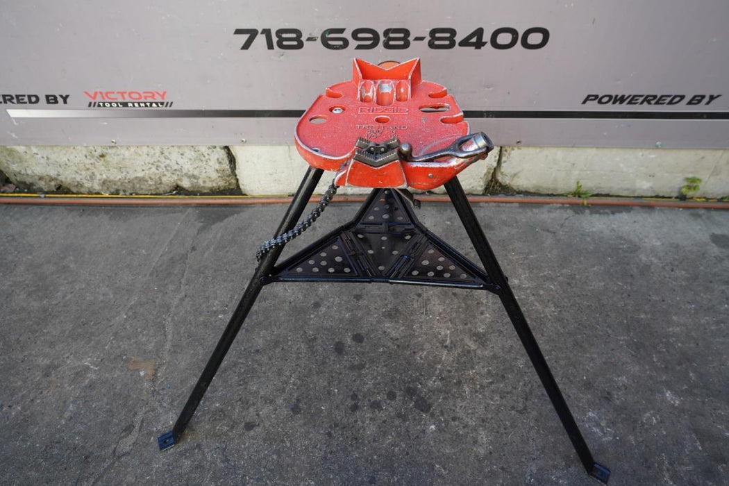 Ridgid 460 Pipe Vise Tripod Tri Stand.  Up to 6 inches. Nice Shape.  #8