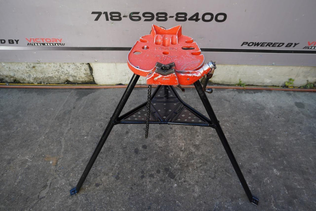 Ridgid 460 Pipe Vise Tripod Tri Stand.  Up to 6 inches. Nice Shape.  #9