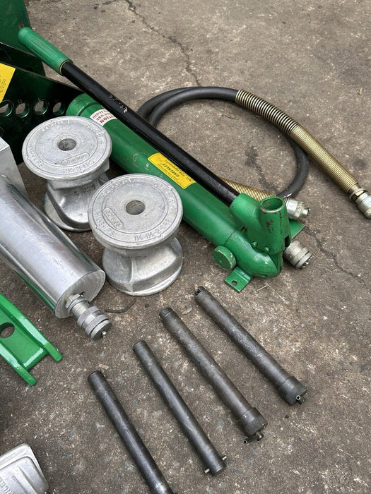 Greenlee 777 1/4 to 4 inch Rigid Hydraulic Pipe Conduit Bender Works Great