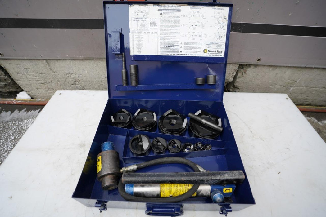 Current Tools Model # 154 1/2"- 4" Hydraulic Knock-Out Punch Die Set Greenlee 11