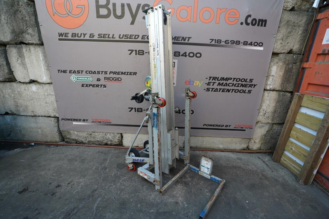 Genie SLC-18 18 foot Contractor Material Lift Hoist Works Fine  #2