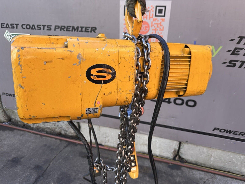 1 Ton Harrington NERO10SD Electric Chain Hoist, 230/460 Three Phase