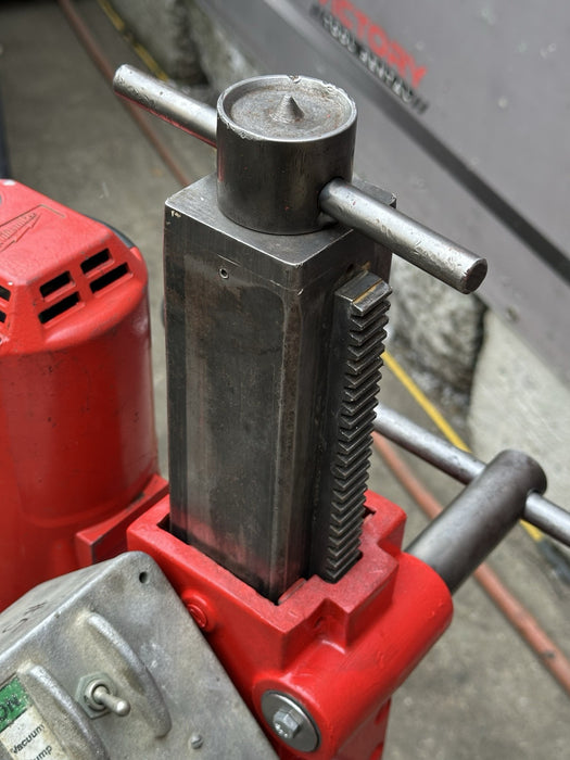Milwaukee Core Drill Rig with Stand and 6 Bits.  Works Great #5