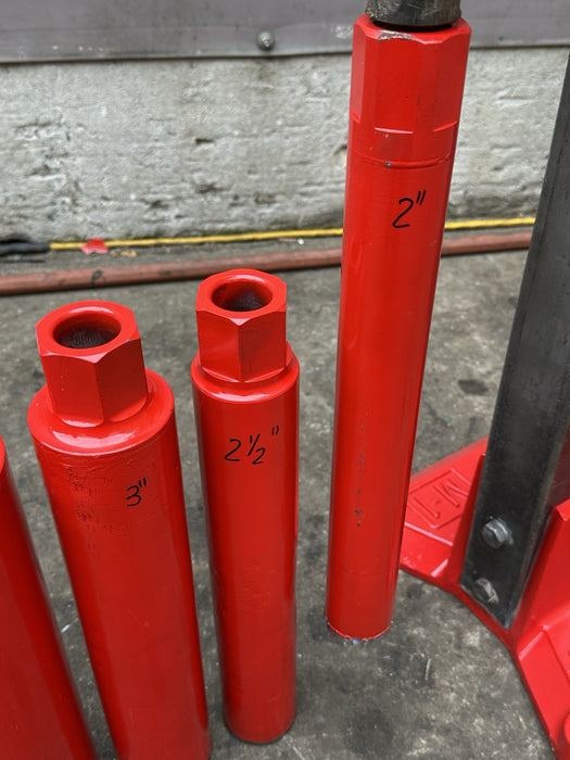Milwaukee Core Drill Rig with Stand and 6 Bits.  Works Great #5