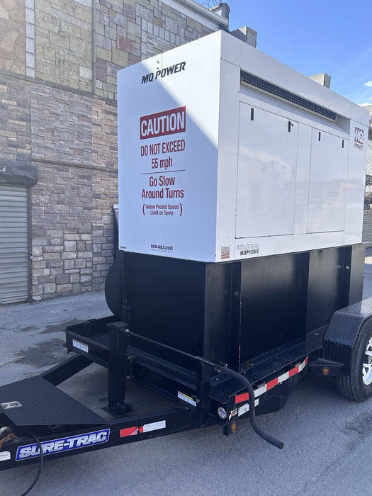 Multiquip MQ 100KW Towable Diesel Generator - MQP100IV 120/240 Only 95 Hrs 2007