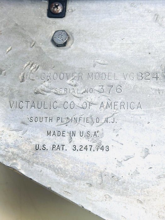 VICTAULIC Vic VG824 Pipe Cut Groover 8”-24” Geared
