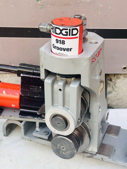Rigid 918 Roll Groover 2" - 12" Capacity , Set For 8-12” Fits Ridgid 300 535 #2