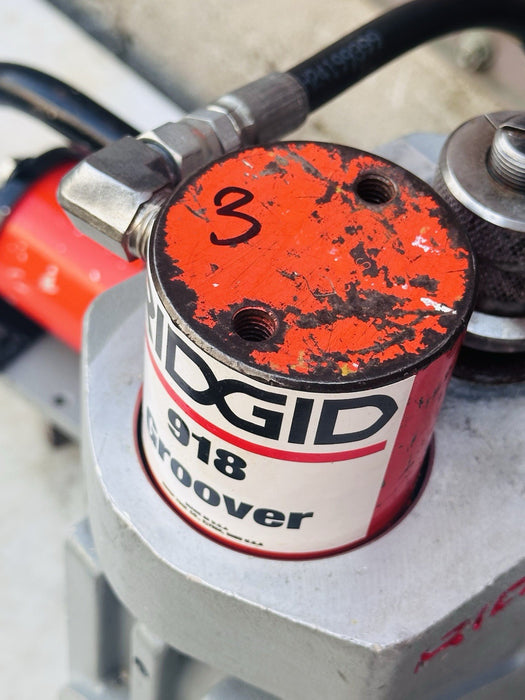 Rigid 918 Roll Groover 2" - 12" Capacity , Set For 2-6” Fits Ridgid 300 535 #3