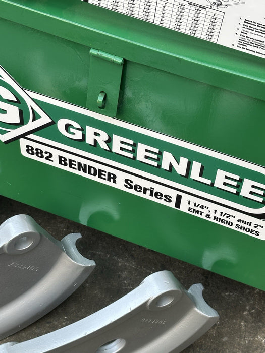 Greenlee 882 EMT Bender 1 1/4 1 1/2 2 inch Hydraulic pump Excellent Shape #2