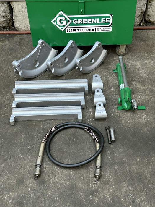 Greenlee 882 EMT Bender 1 1/4 1 1/2 2 inch Hydraulic pump Excellent Shape #2